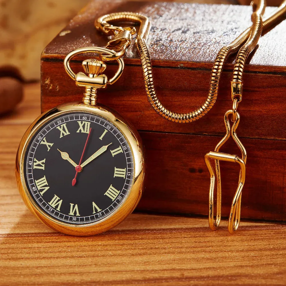 100% Hand Luxury Mechanical Pocket Watch.