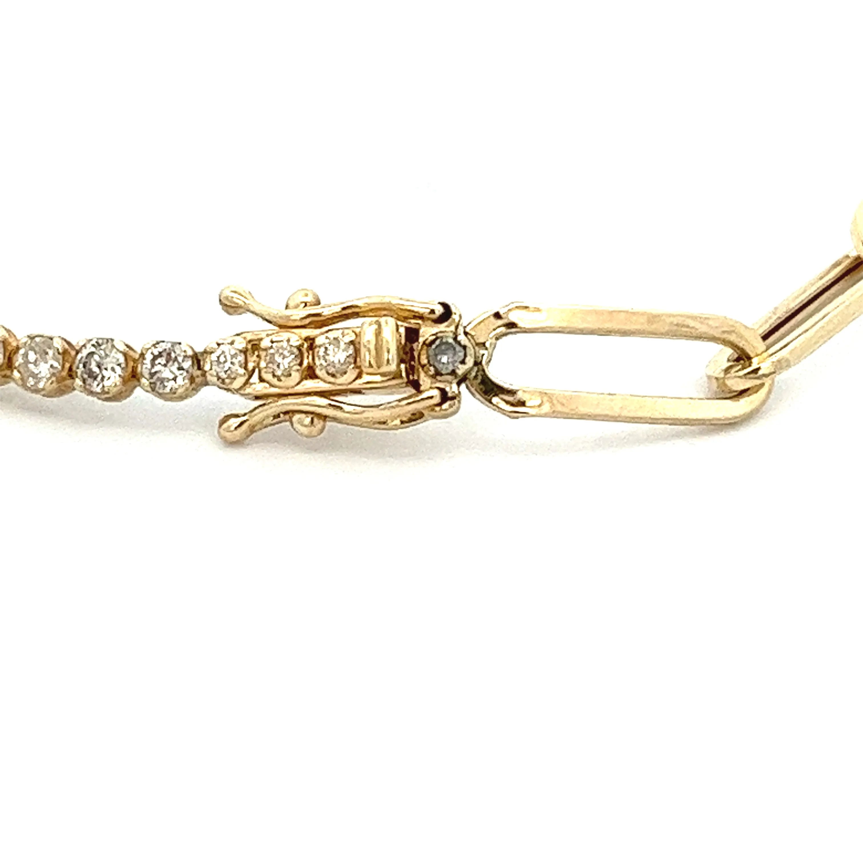 1.00ct 14k Yellow Gold Diamond Bracelet