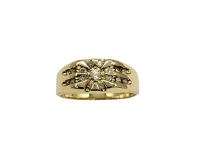 1/2 Carat Total Weight Diamond Starburst Ring