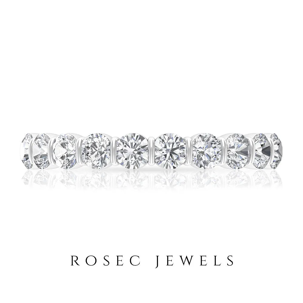 1.25 CT Diamond Eternity Ring in Bar Setting