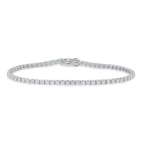 14K White Gold Diamond Tennis Bracelet