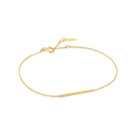 14kt Gold Solid Bar Bracelet