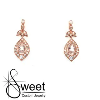 14KT ROSE GOLD EARRINGS