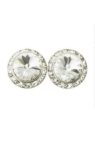 15MM SWAROVSKY CLIP ON EARRINGS