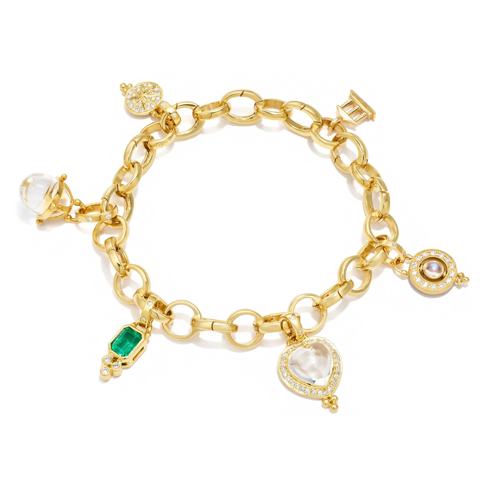 18K Temple Charm Bracelet