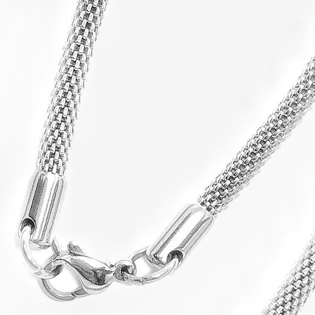 24 inch Wide Hollow Mesh Stainless Steel Chain