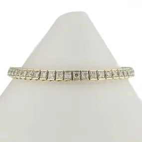 5.00ctw Multi Diamond 7" Tennis Bracelet in 10K Two Tone Gold