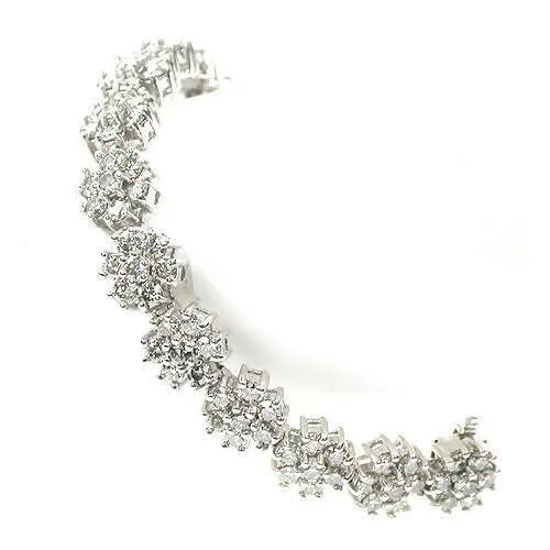 9.00-9.00 CT Round Cut Diamonds - Diamond Bracelet