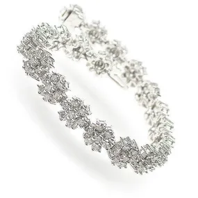 9.00-9.00 CT Round Cut Diamonds - Diamond Bracelet