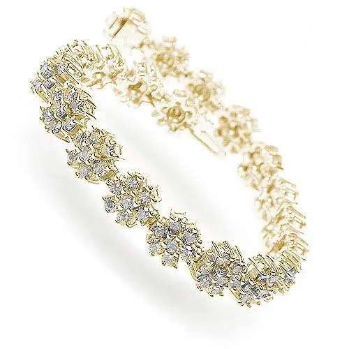 9.00-9.00 CT Round Cut Diamonds - Diamond Bracelet