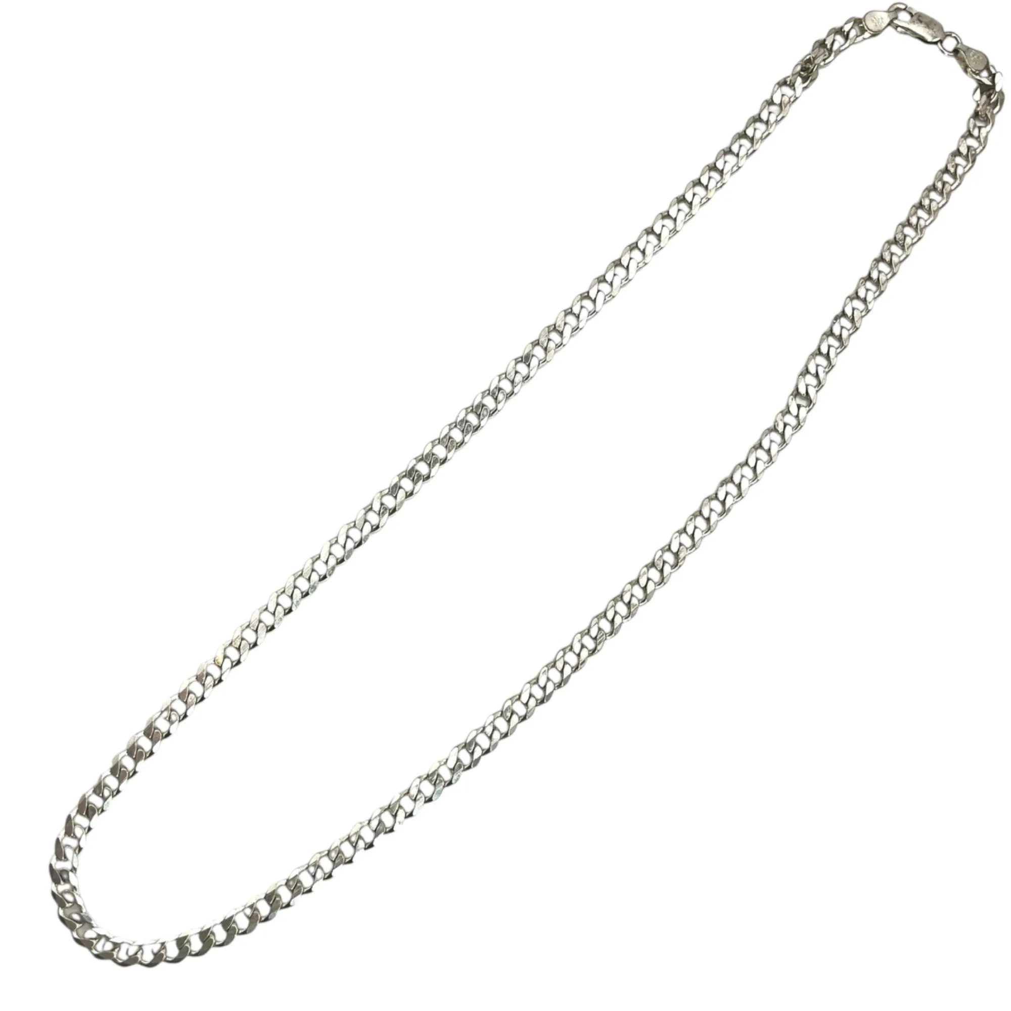 925 Italy Sterling Silver Men's Curb Chain Necklace 22 Inch 5.5mm Classic