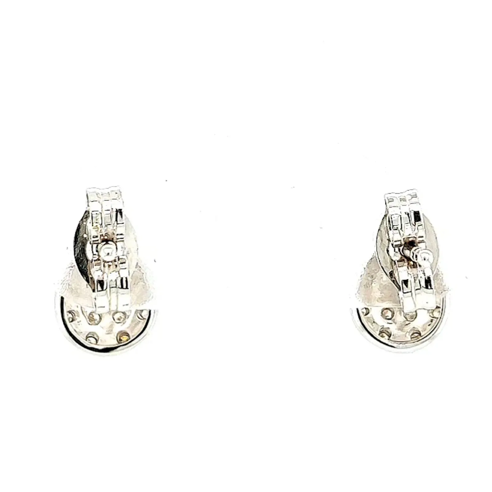 9ct White Gold Round Brilliant Cut 0.10 CARAT tw of Diamonds  Stud Earrings