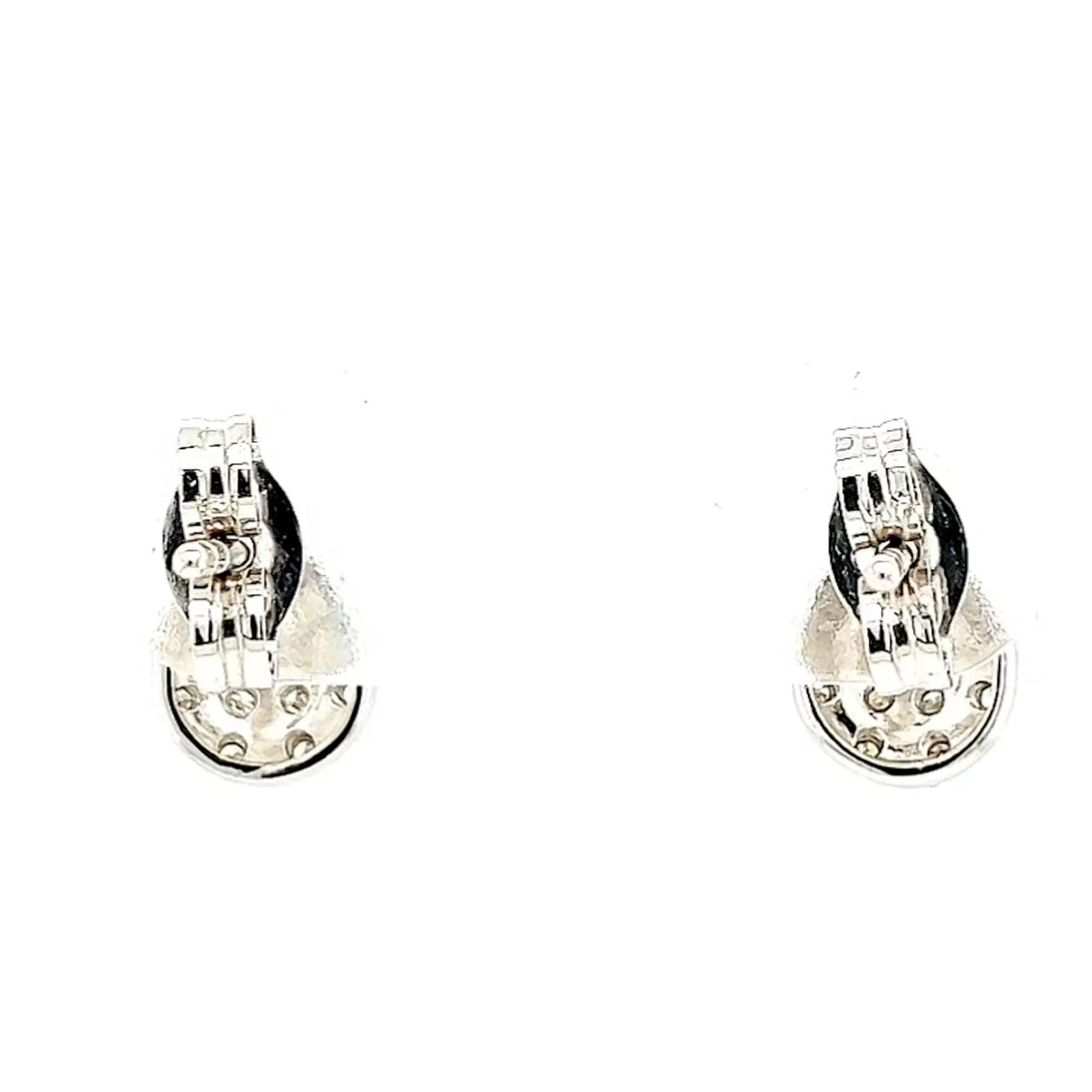 9ct White Gold Round Brilliant Cut 0.10 CARAT tw of Diamonds  Stud Earrings