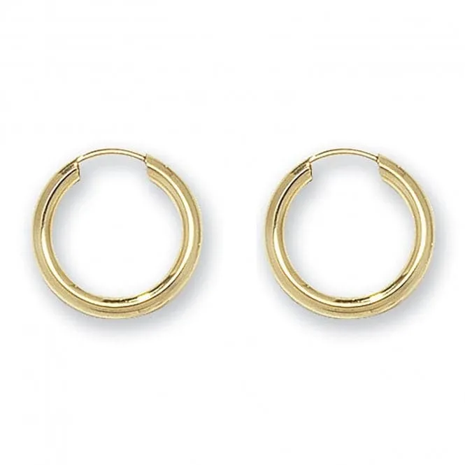 9ct Yellow Gold 10mm Sleepers Earrings ES120