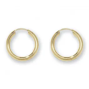 9ct Yellow Gold 10mm Sleepers Earrings ES120