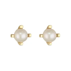 9kt Gold Pearl Stud Earrings