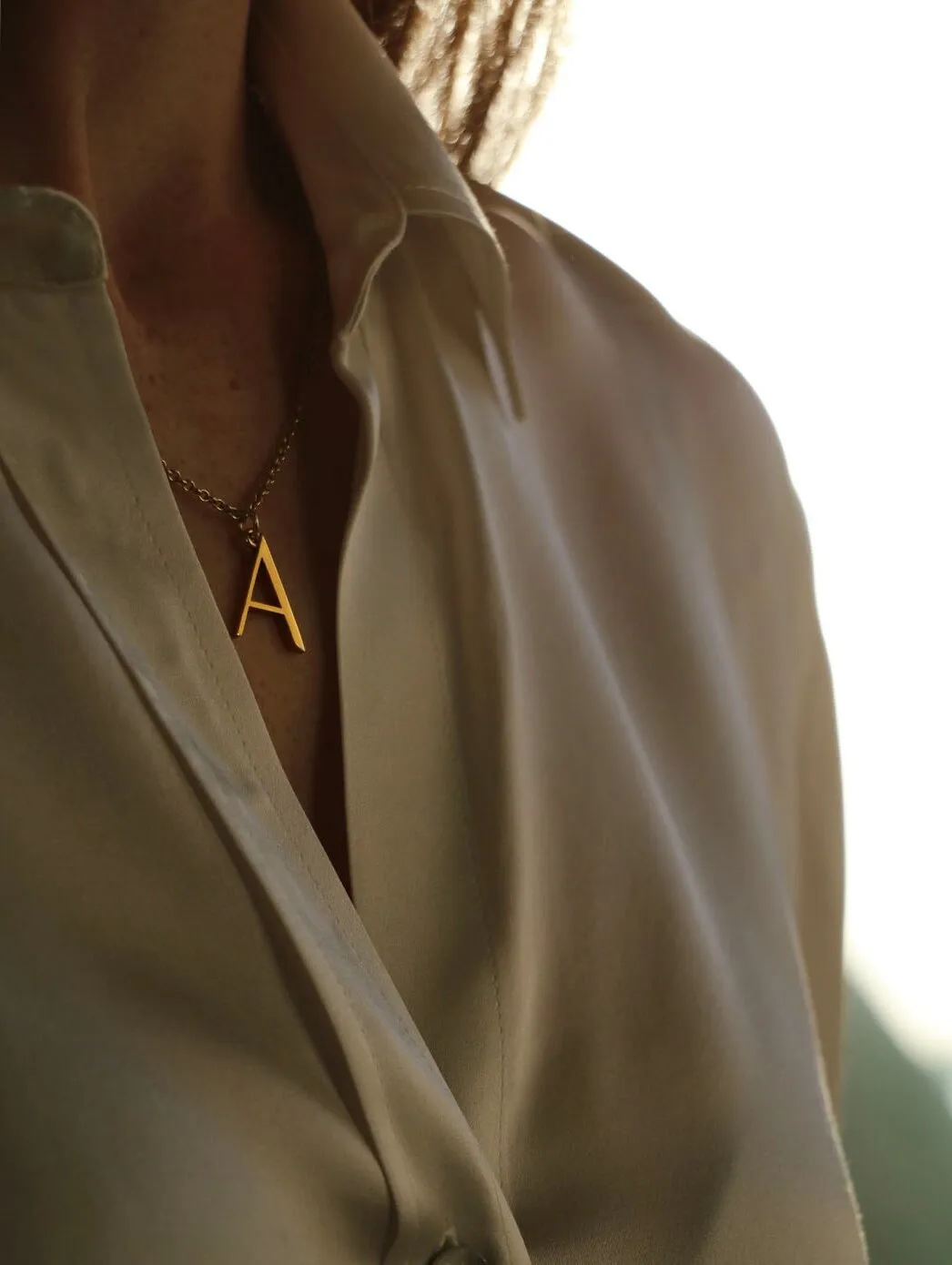 'A' - Anne Initial Necklace