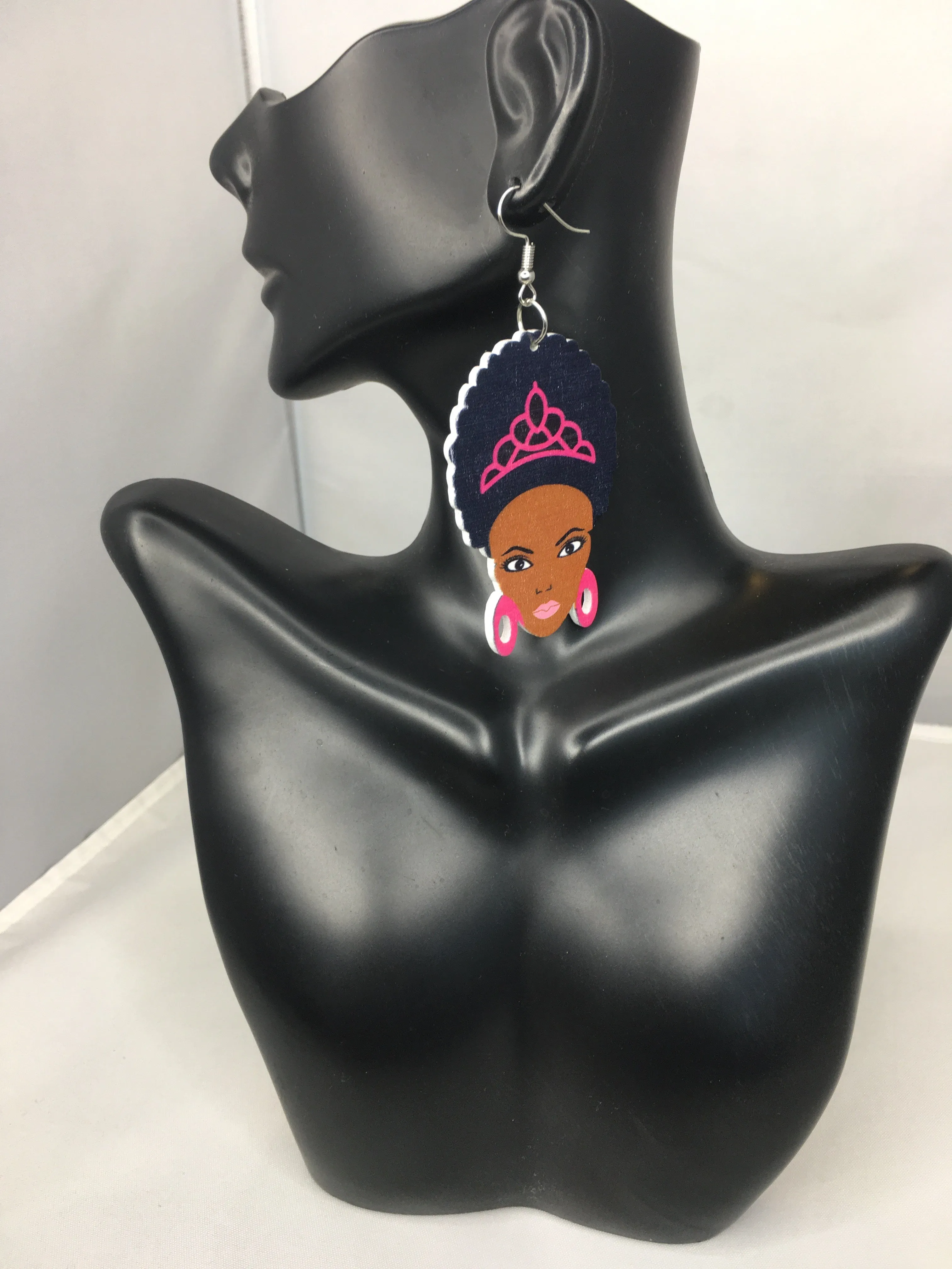 Afro Princess earrings | Natural hair earrings | Afrocentric earrings | jewelry | accessories