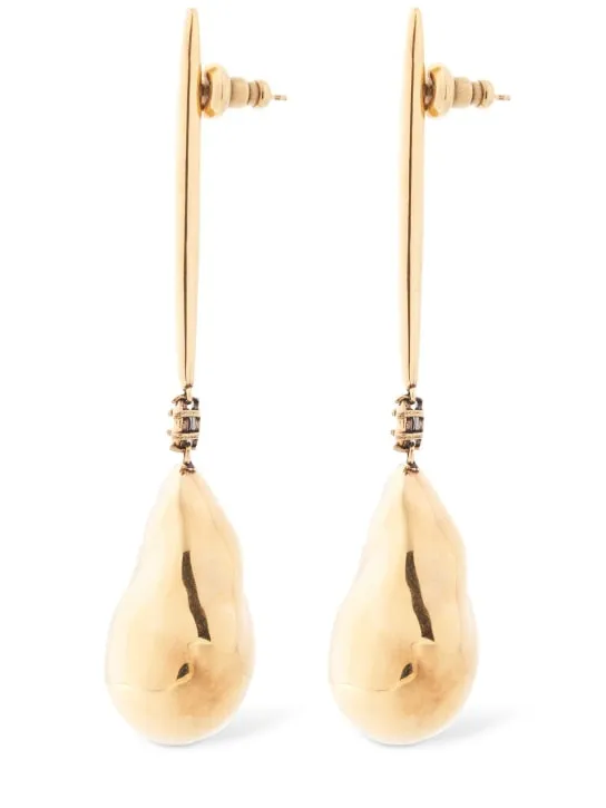 Alexander McQueen   Brass pendent earrings 