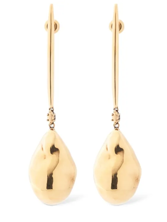 Alexander McQueen   Brass pendent earrings 