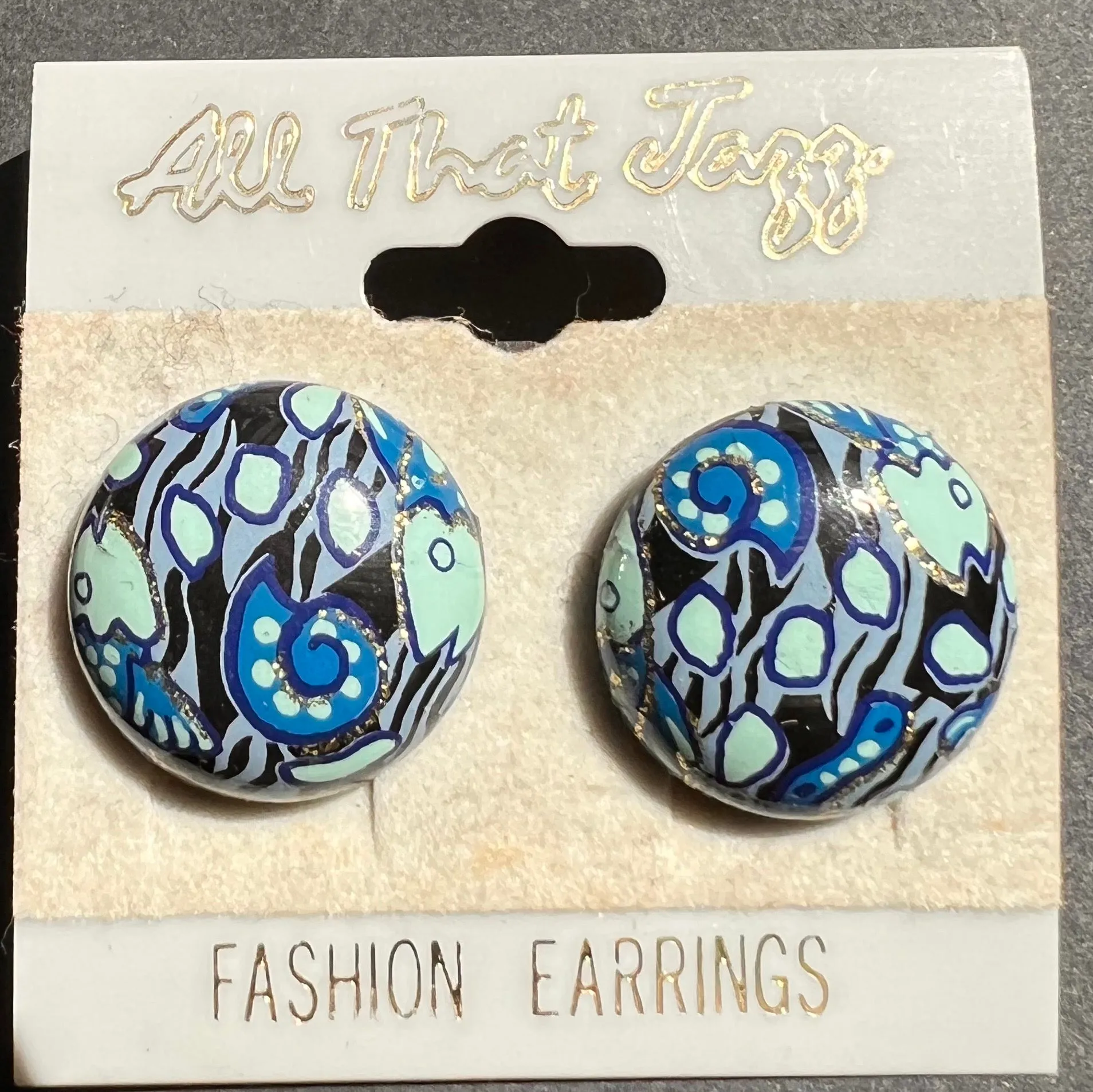 All That Jazz 1980s Fish Earrings