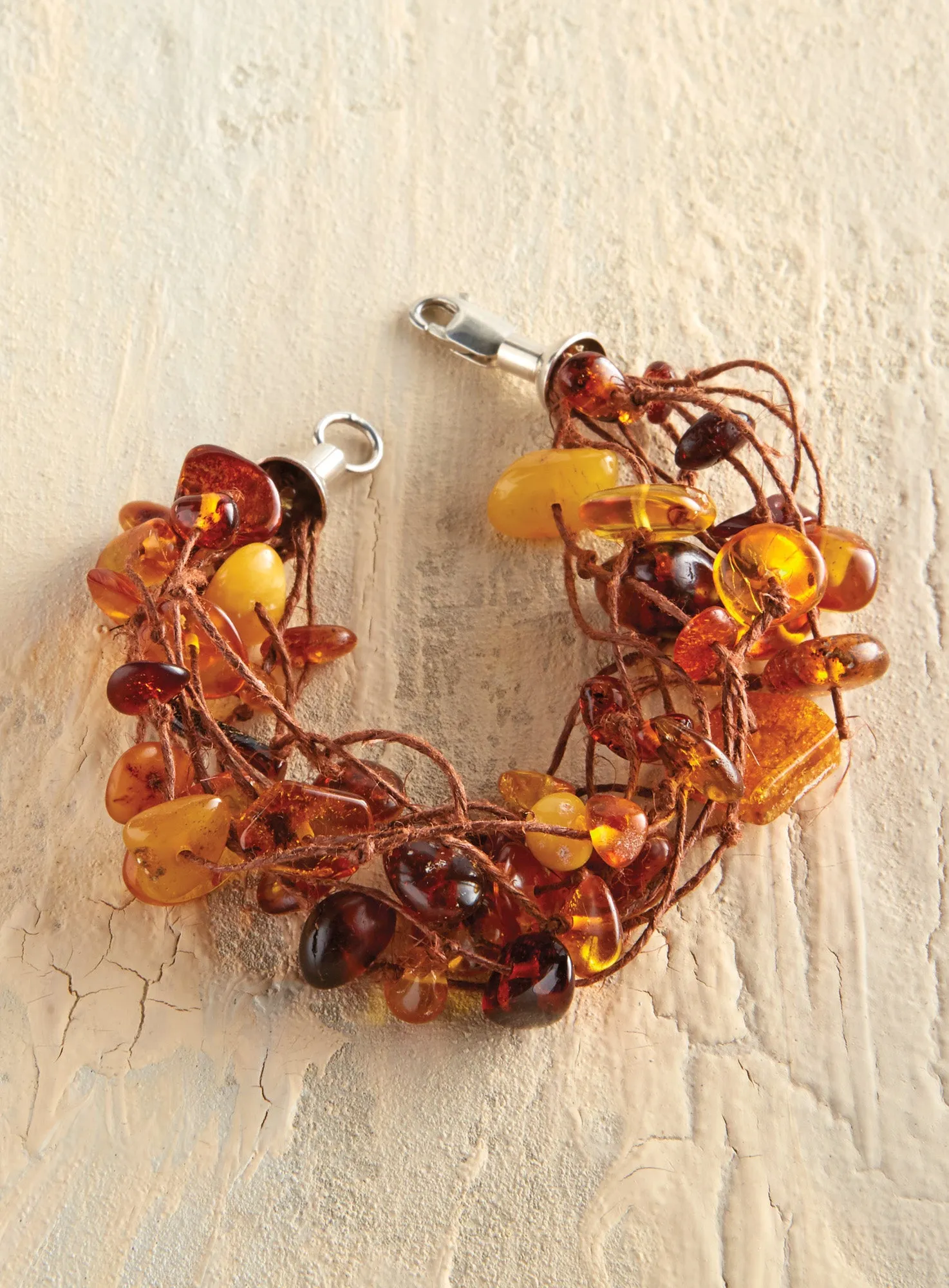 Amber Bird's Nest Bracelet