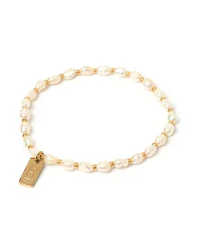 Amber Bracelet - Pearl/Gold