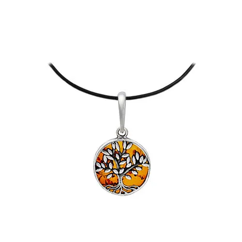 Amber Tree of Life Necklace