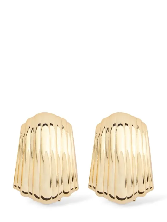 ANINE BING   Ribbed stud earrings 