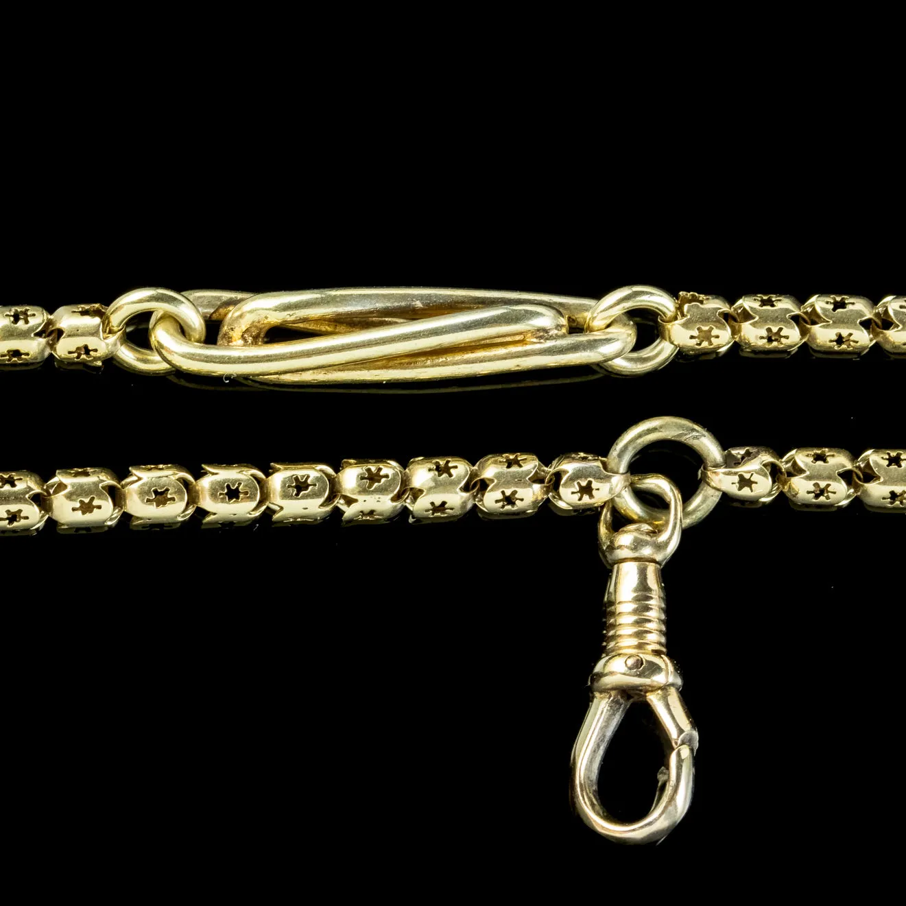 Antique Georgian Guard Chain Necklace 18ct Gold Circa 1820