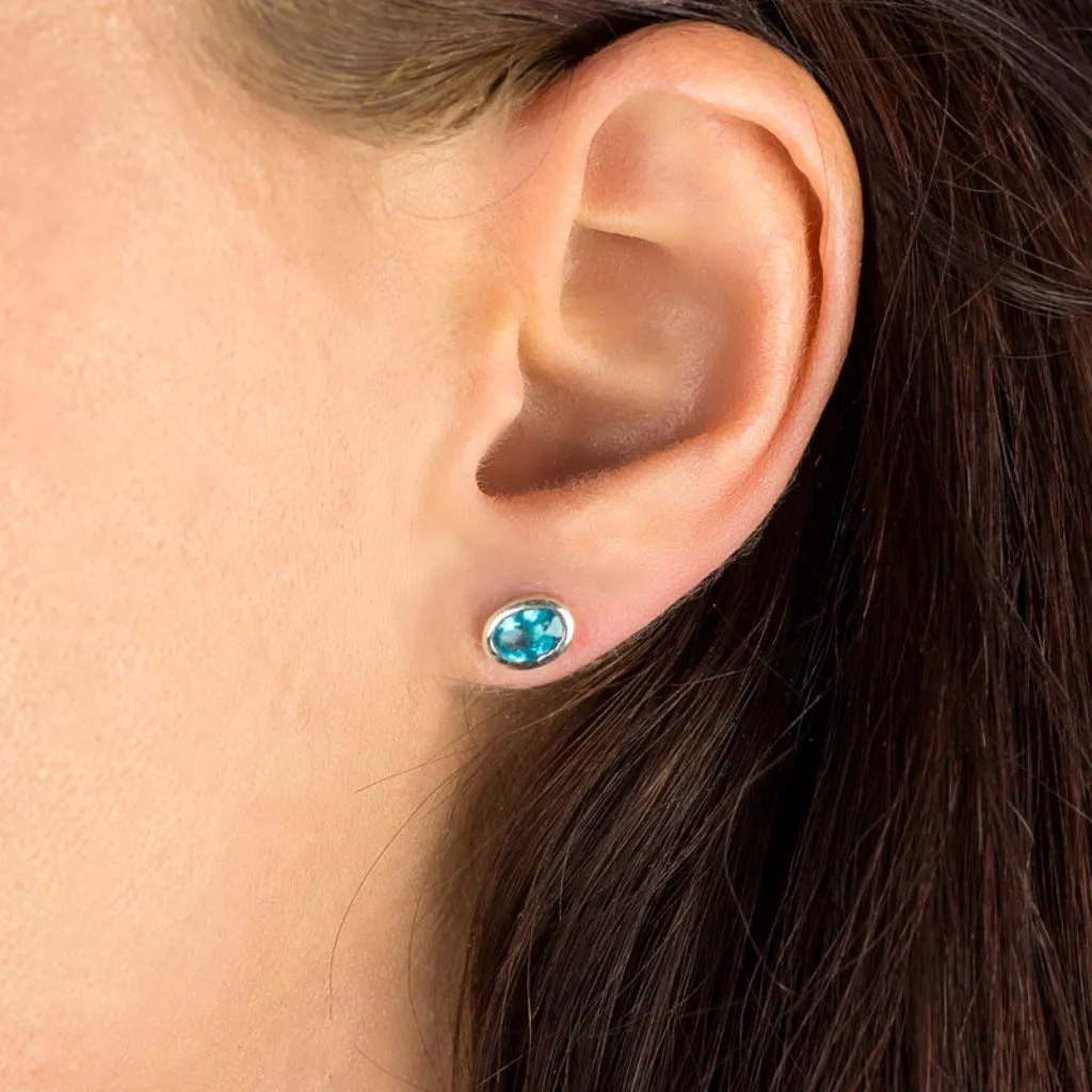 Apatite Stud Earrings