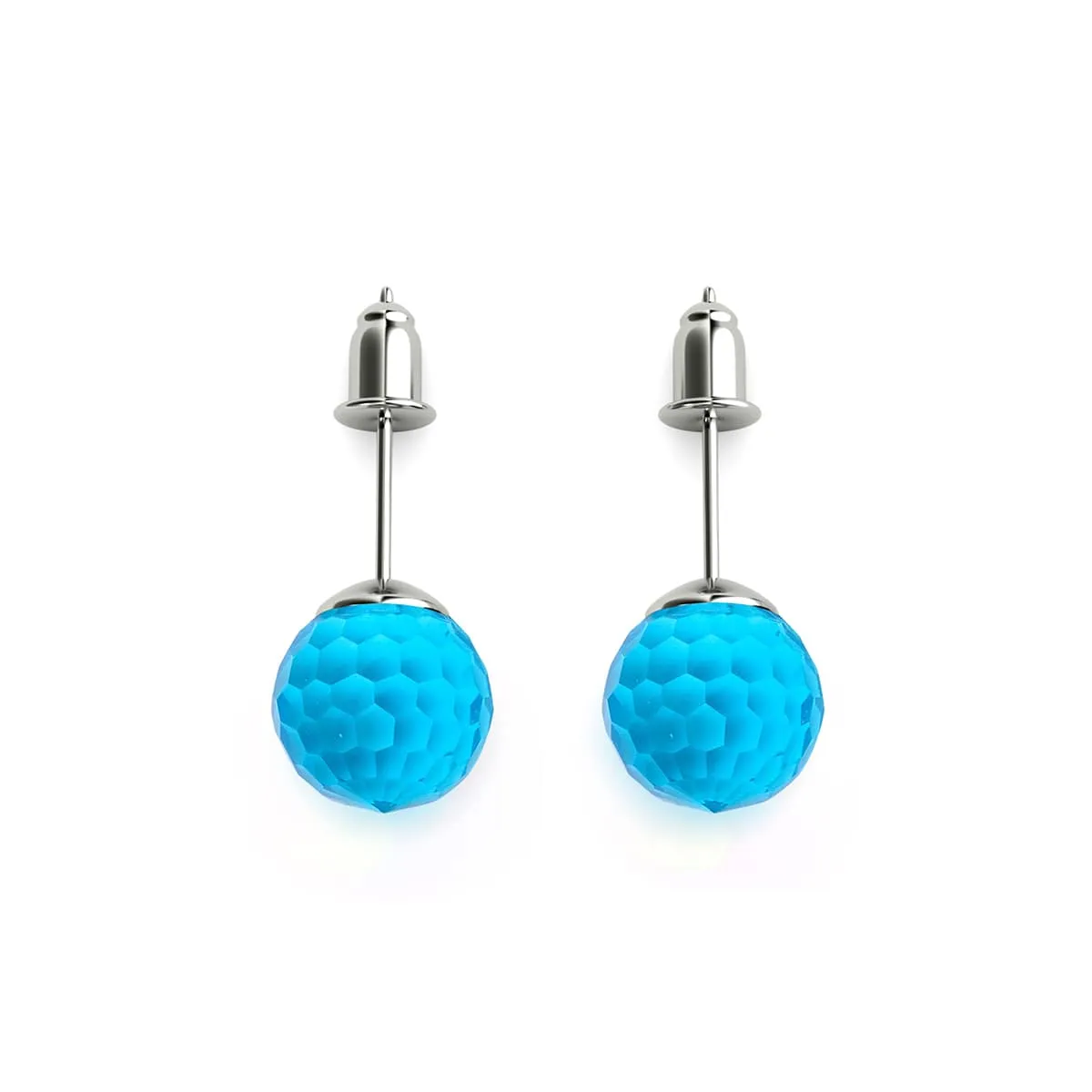 Aquamarine | .925 Sterling Silver | Prisma Stud Earrings