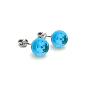 Aquamarine | .925 Sterling Silver | Prisma Stud Earrings