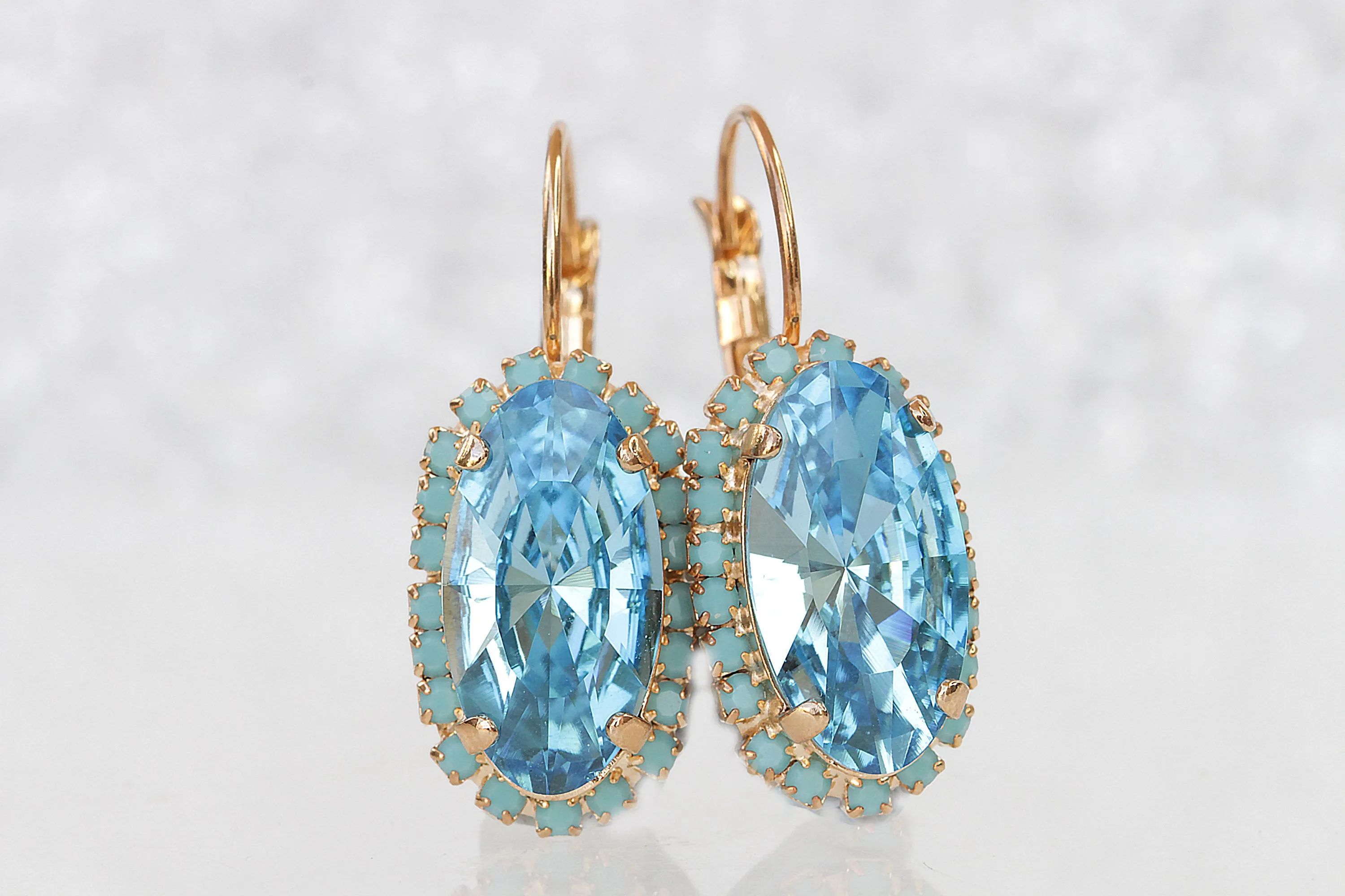 AQUAMARINE Turquoise EARRINGS