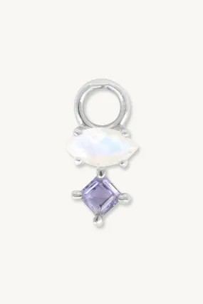 Astrid Marquise Iolite Silver Charm