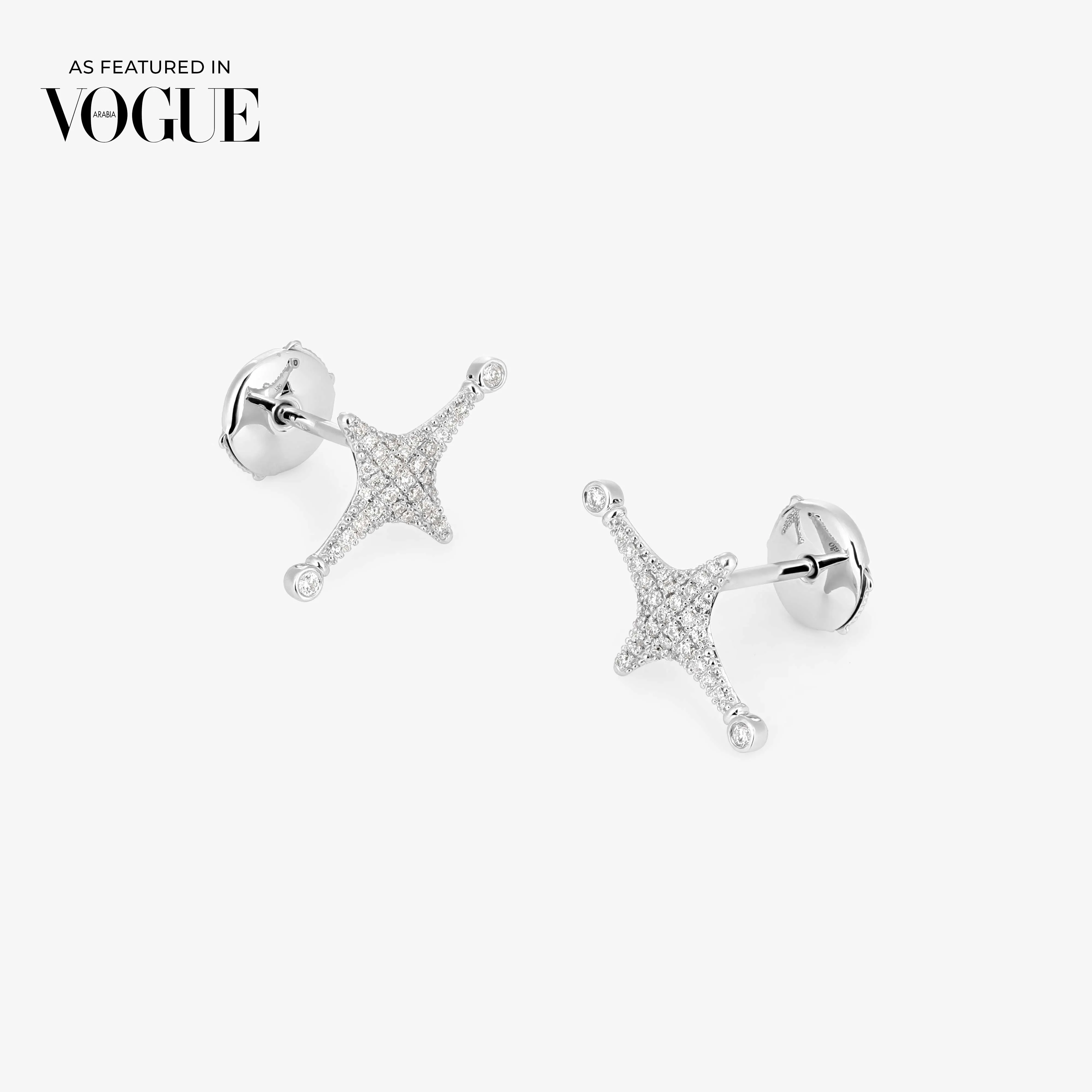 Aurora Diamond Stud Earrings