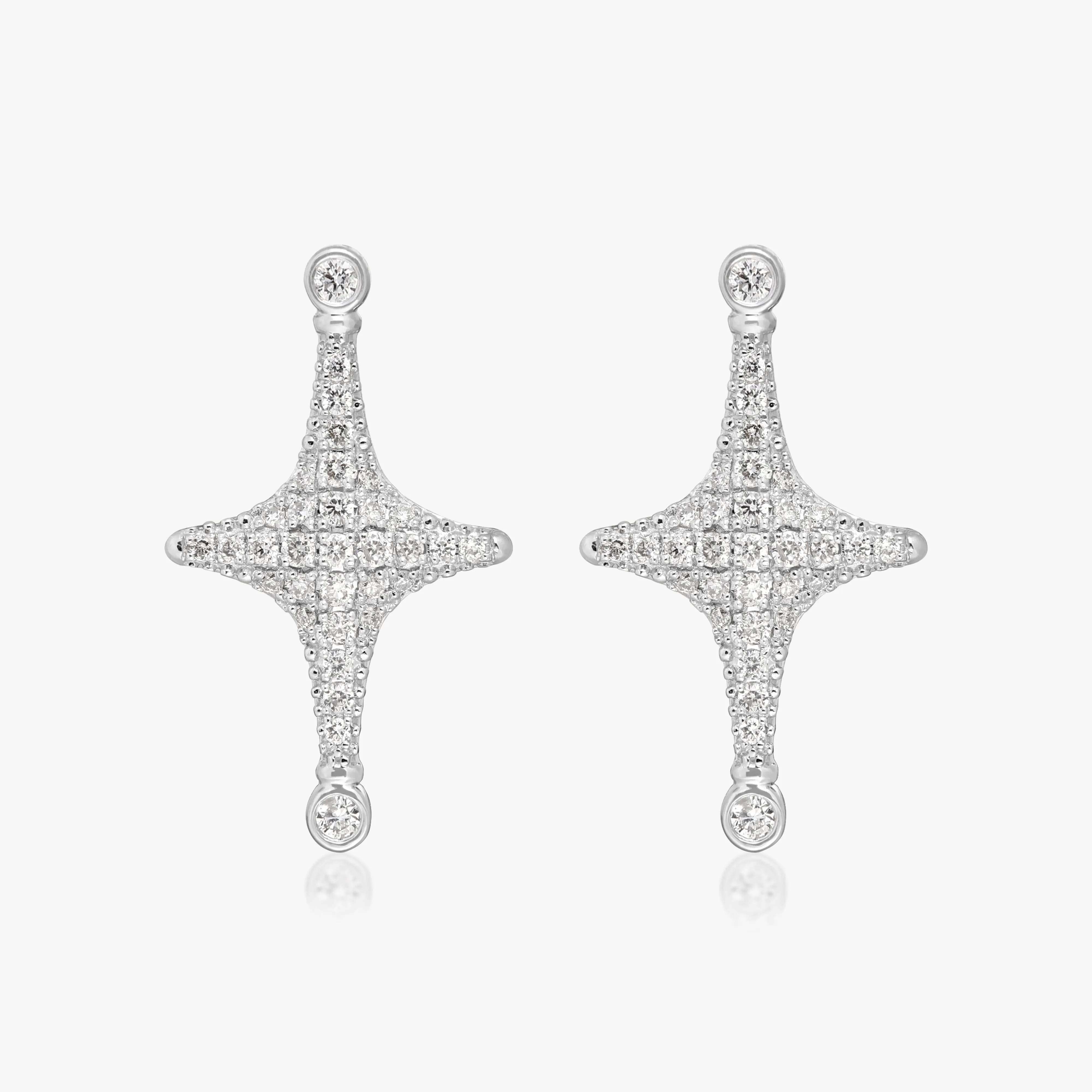 Aurora Diamond Stud Earrings