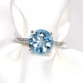 Baikalla™ Sterling Silver Sky Blue Topaz Ring