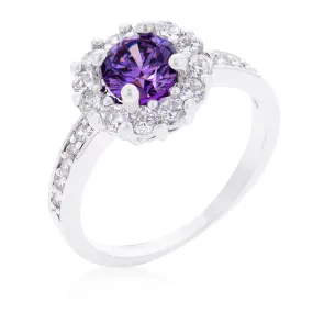 Belle Amethyst Purple Halo Cocktail Ring | 2.2ct