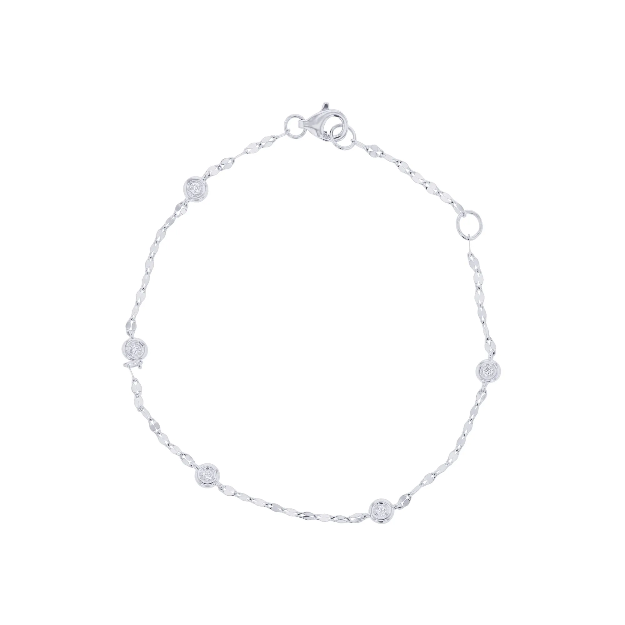 Bezel Station Diamond Bracelet