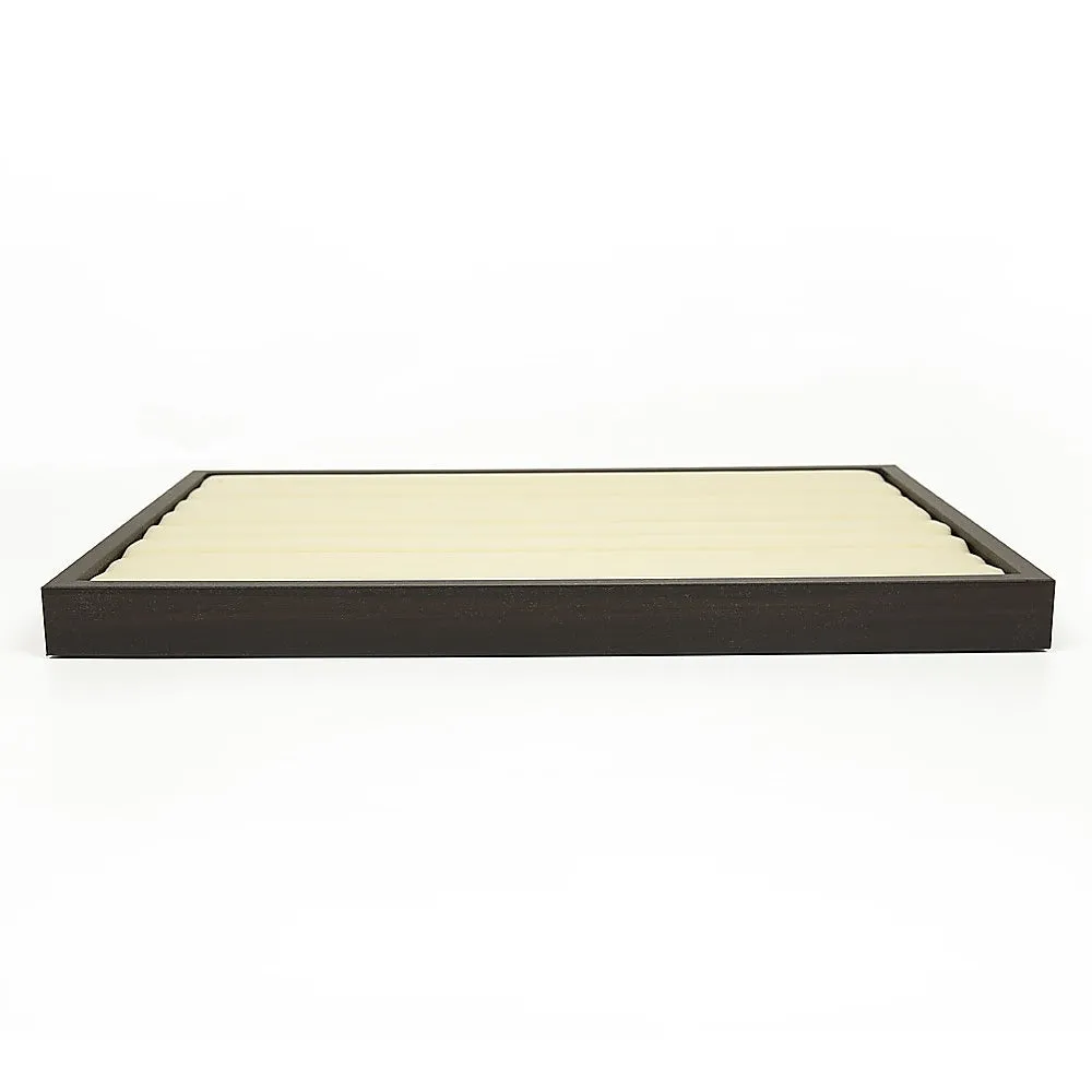 Black Velvet Jewellery Display Tray with 7 Slots - Stackable