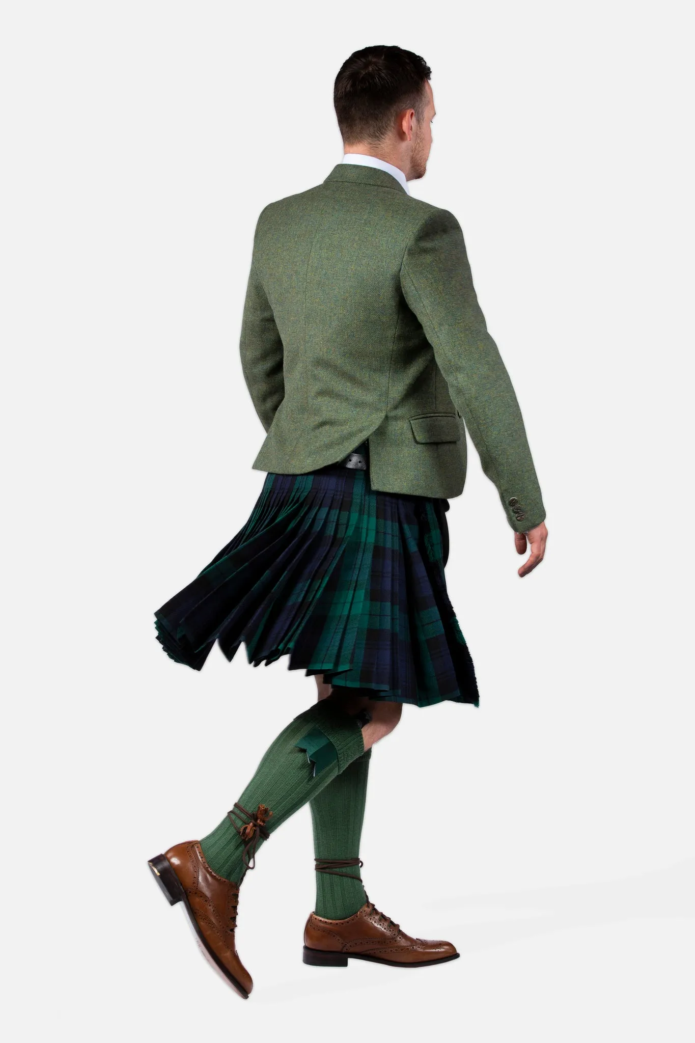 Black Watch / Lovat Green Tweed Kilt Hire Outfit