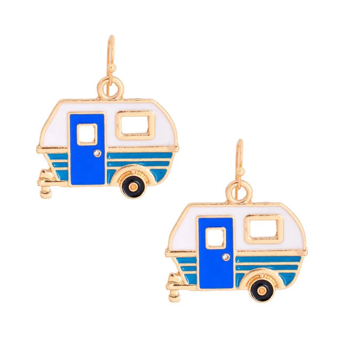 Blue Camper Earrings