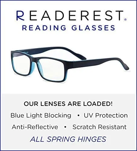 Blue-Light-Blocking-Reading-Glasses-Black-Blue-0-75-Magnification-Computer-Glasses