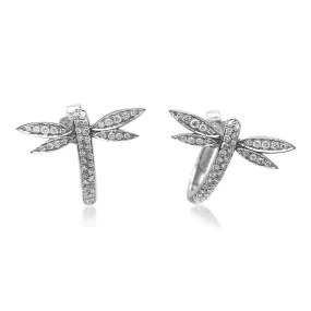 Boodles 18ct Diamond Dragonfly Earrings