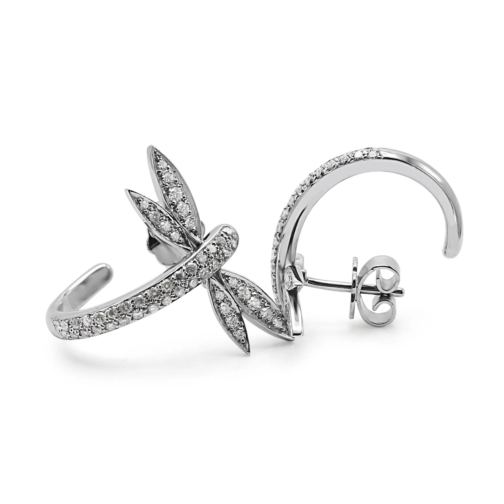 Boodles 18ct Diamond Dragonfly Earrings