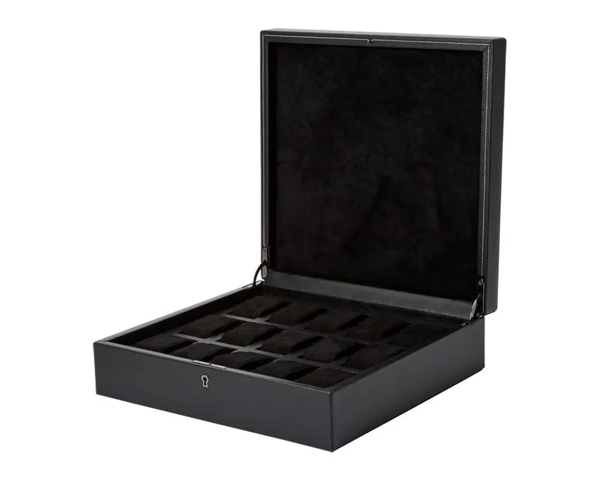 British Racing 15 Piece Watch Box (Black)