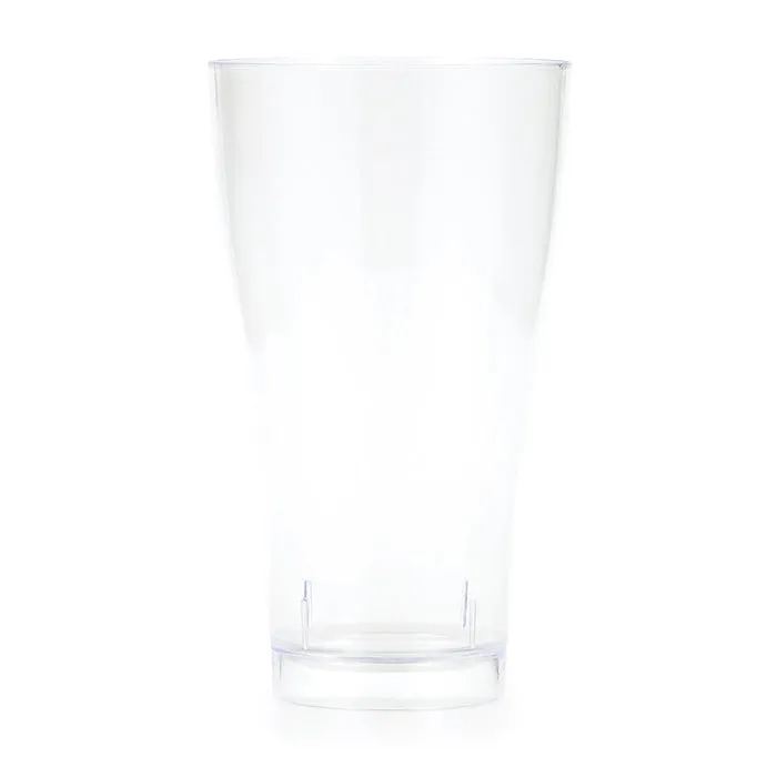 Bulk Clear 14 oz Plastic Pilsner Glasses (24 per Case)