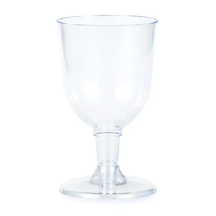 Bulk Clear 5 oz Plastic Wine Glasses (72 per Case)