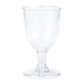 Bulk Clear 5 oz Plastic Wine Glasses (72 per Case)